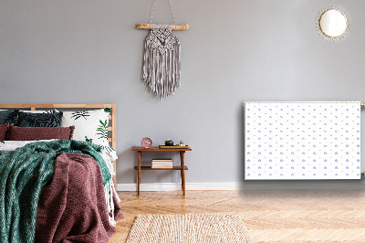 Un tapis avec un imprimé radiateur Motif floral