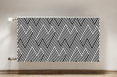 Aimant cache radiateur Lignes de motifs cassés