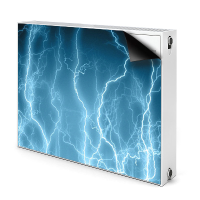 Tapis de radiateur décoratif Lightning bleu