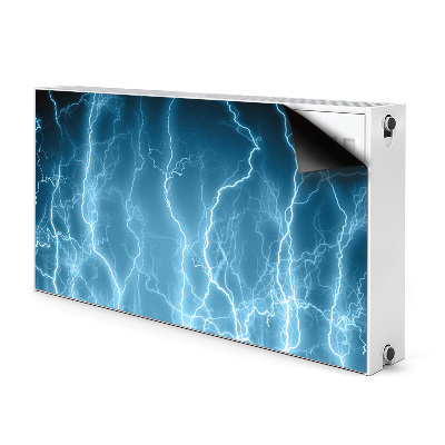 Tapis de radiateur décoratif Lightning bleu