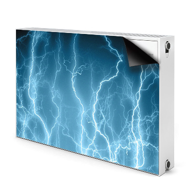 Tapis de radiateur décoratif Lightning bleu