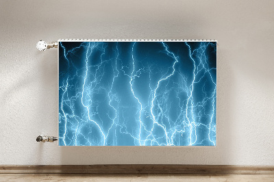 Tapis de radiateur décoratif Lightning bleu