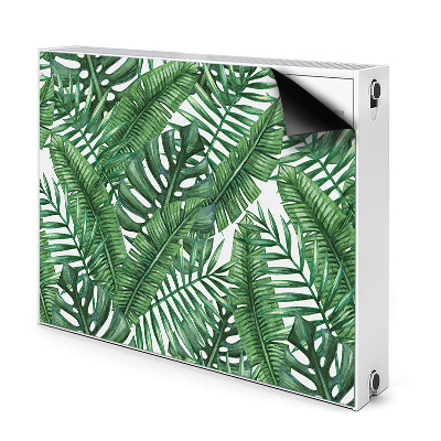 Cache radiateur déco Feuilles tropicales