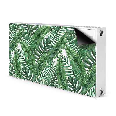 Cache radiateur déco Feuilles tropicales