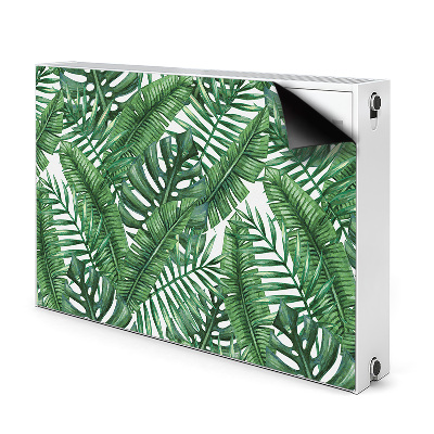 Cache radiateur déco Feuilles tropicales