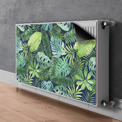 Tapis magnétique pour radiateur Feuilles exotiques