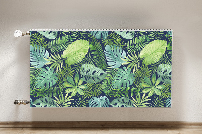 Tapis magnétique pour radiateur Feuilles exotiques