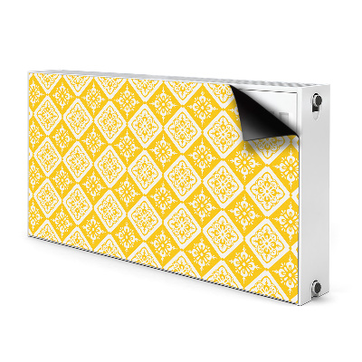 Aimant cache radiateur Modèle blanc jaune