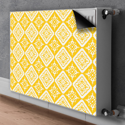 Aimant cache radiateur Modèle blanc jaune