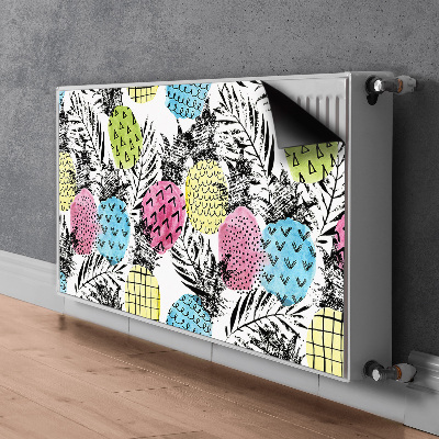 Couvercle magnétique du radiateur Ananas colorés