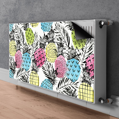 Couvercle magnétique du radiateur Ananas colorés