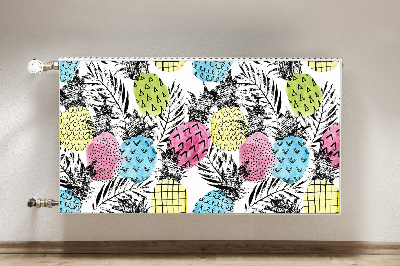 Couvercle magnétique du radiateur Ananas colorés