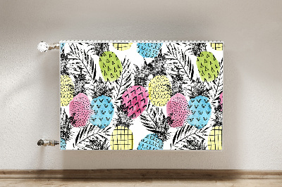 Couvercle magnétique du radiateur Ananas colorés