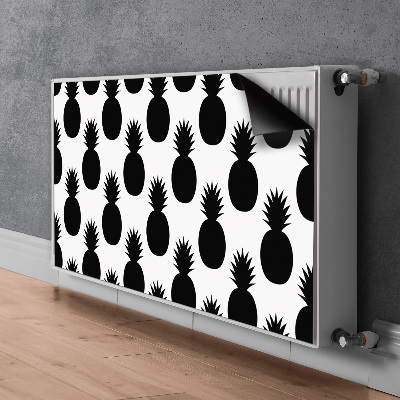 Tapis magnétique pour radiateur Ananas noirs