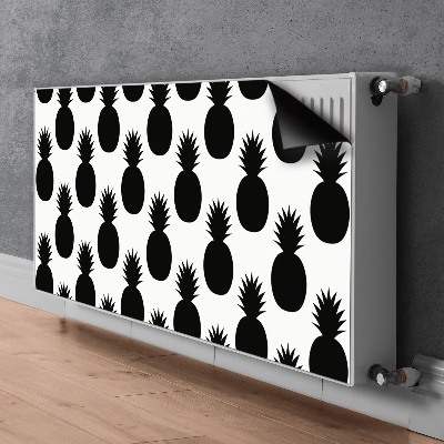 Tapis magnétique pour radiateur Ananas noirs