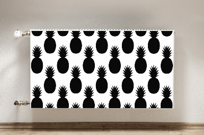 Tapis magnétique pour radiateur Ananas noirs