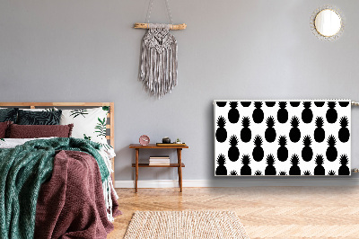 Tapis magnétique pour radiateur Ananas noirs