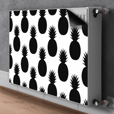 Tapis magnétique pour radiateur Ananas noirs