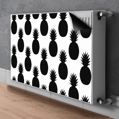 Tapis magnétique pour radiateur Ananas noirs