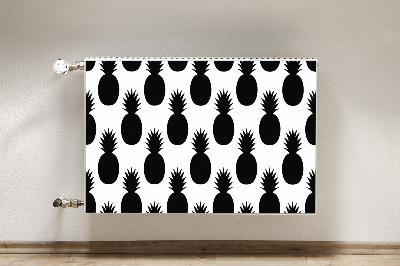 Tapis magnétique pour radiateur Ananas noirs