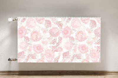 Un tapis avec un imprimé radiateur Motif floral