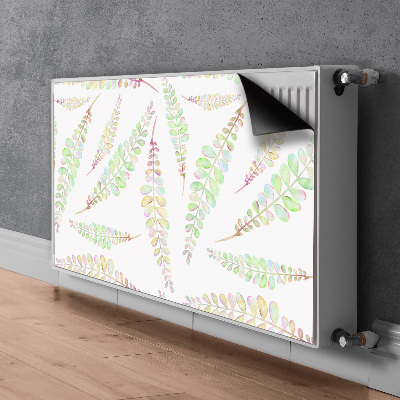 Aimant décoratif pour radiateur Feuilles d'aquarelle