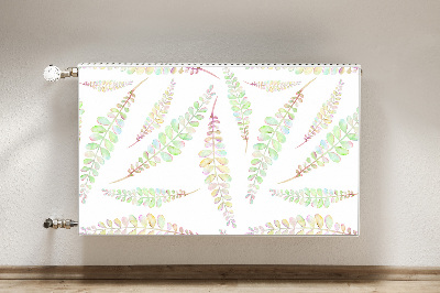 Aimant décoratif pour radiateur Feuilles d'aquarelle