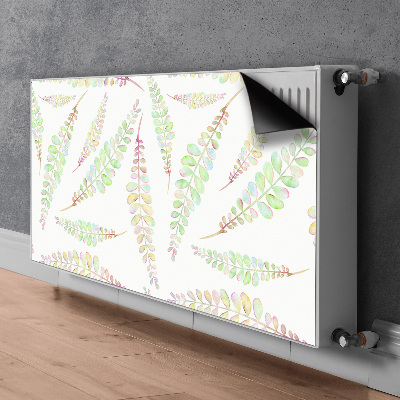 Aimant décoratif pour radiateur Feuilles d'aquarelle