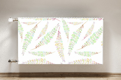 Aimant décoratif pour radiateur Feuilles d'aquarelle