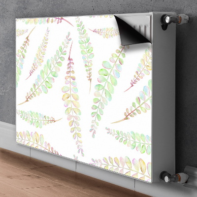 Aimant décoratif pour radiateur Feuilles d'aquarelle