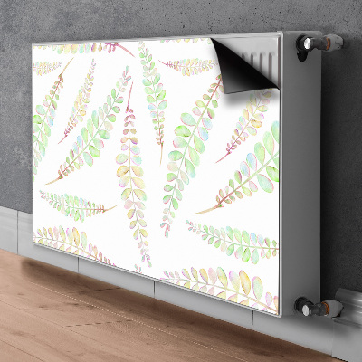 Aimant décoratif pour radiateur Feuilles d'aquarelle