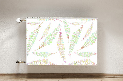 Aimant décoratif pour radiateur Feuilles d'aquarelle