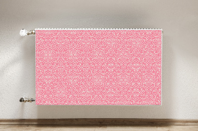 Un tapis avec un imprimé radiateur Motif floral