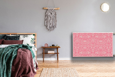 Un tapis avec un imprimé radiateur Motif floral