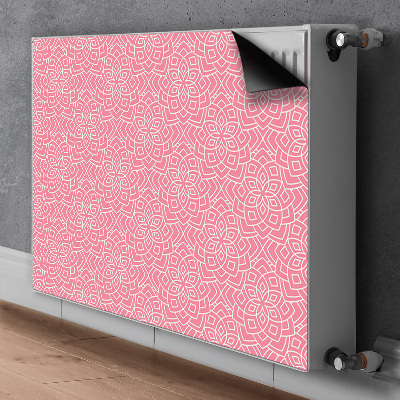 Un tapis avec un imprimé radiateur Motif floral