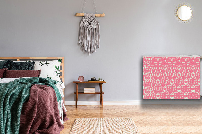 Un tapis avec un imprimé radiateur Motif floral