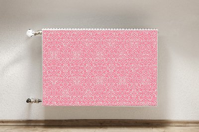 Un tapis avec un imprimé radiateur Motif floral