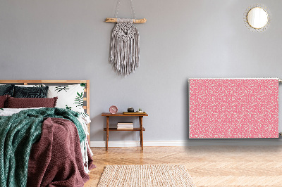 Un tapis avec un imprimé radiateur Motif floral