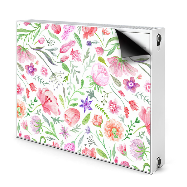 Tapis de radiateur décoratif Fleurs peintes