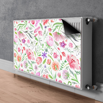 Tapis de radiateur décoratif Fleurs peintes