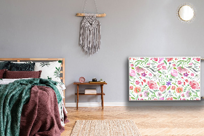 Tapis de radiateur décoratif Fleurs peintes