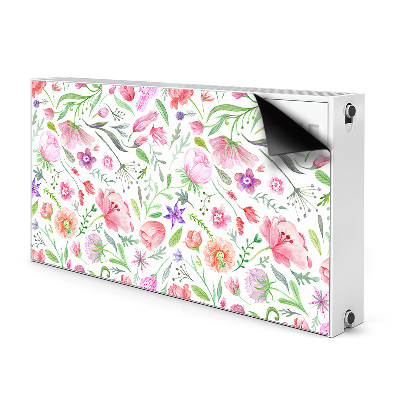 Tapis de radiateur décoratif Fleurs peintes