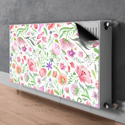 Tapis de radiateur décoratif Fleurs peintes