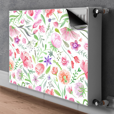 Tapis de radiateur décoratif Fleurs peintes