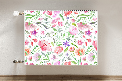Tapis de radiateur décoratif Fleurs peintes