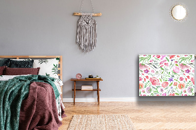 Tapis de radiateur décoratif Fleurs peintes