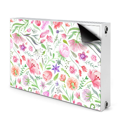 Tapis de radiateur décoratif Fleurs peintes