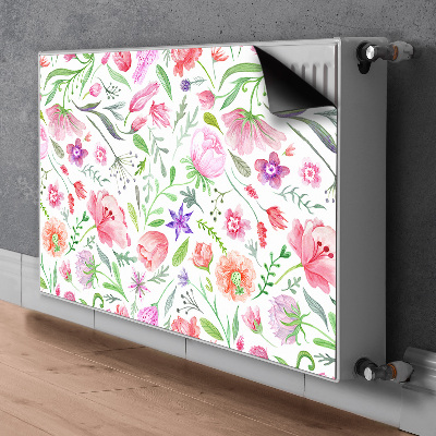 Tapis de radiateur décoratif Fleurs peintes