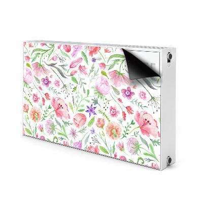 Tapis de radiateur décoratif Fleurs peintes
