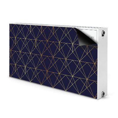 Aimant cache radiateur Motif de triangle